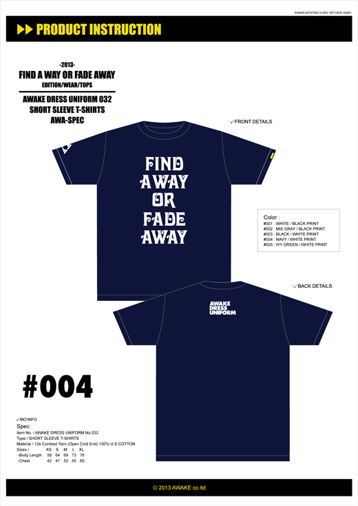 FIND A WAY OR FADE AWAY-TEE