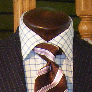 ネクタイの結び方　ダブルノット