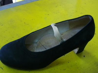 フラメンコの靴の改造