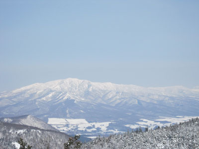 雪の黒斑山