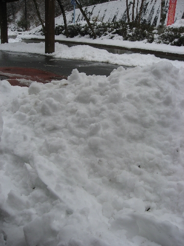 上野村は2日目の雪