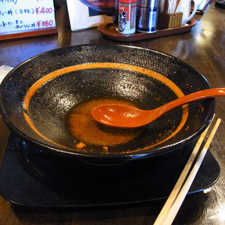 ランパスで真っ赤なラーメン　地獄らーめん＠めん処だいとうえん