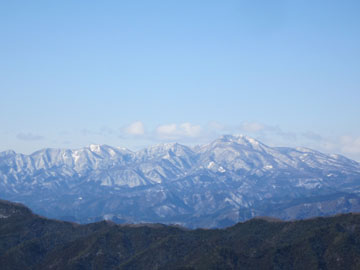 新雪の熊鷹山~根本山　1