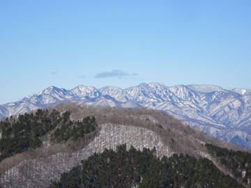 新雪の熊鷹山~根本山　1